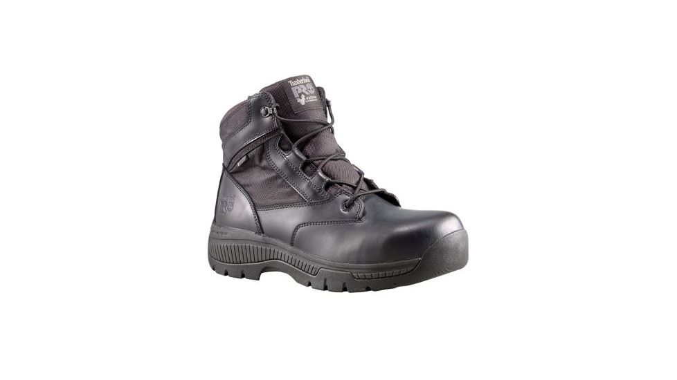 6in Duty Boot, Soft Toe, Waterproof, Side-Zip, Black, 15 Wide