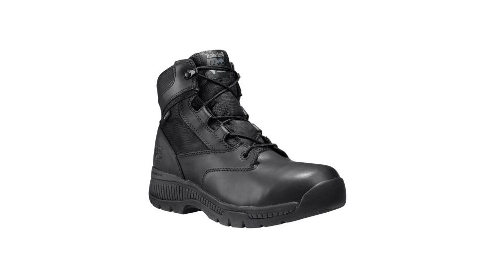 6in Duty Boot, Soft Toe, Waterproof, Black, 12 Medium