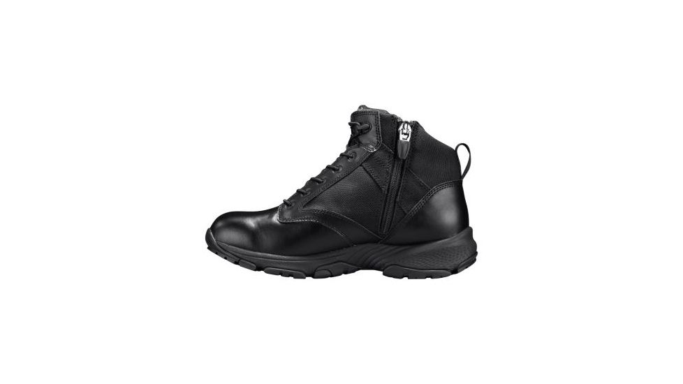 Valor 5in Tactical Boot, Soft Toe, Waterproof, Side-Zip, Black, 8.5 Wide