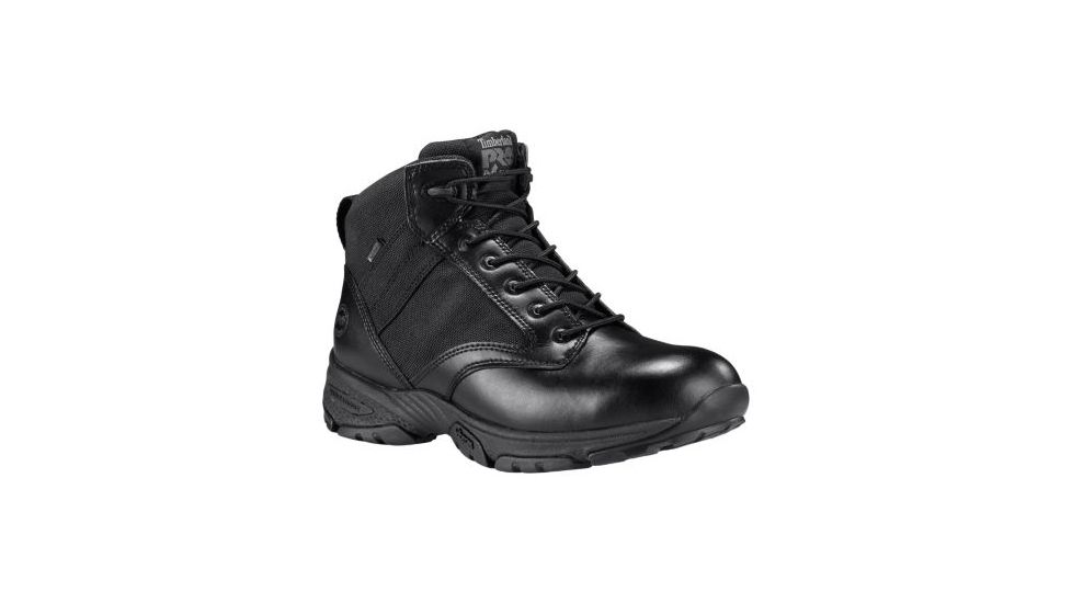 Valor 5in Tactical Boot, Soft Toe, Waterproof, Side-Zip, Black, 8.5 Wide
