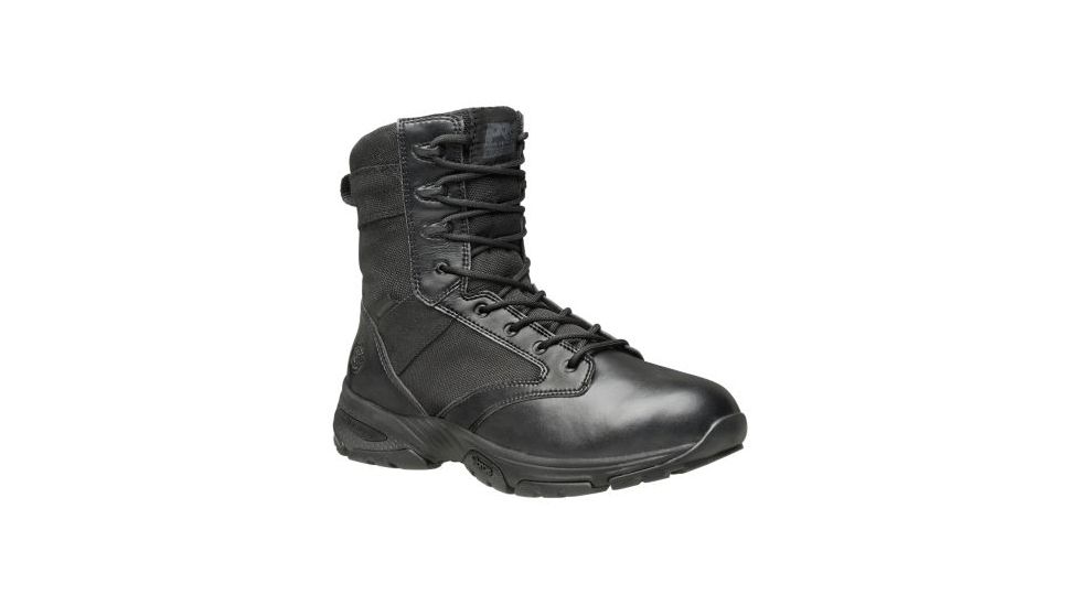 Valor 8in Tactical Boot, Soft Toe, Waterproof, Side-Zip, Black, 13 Medium