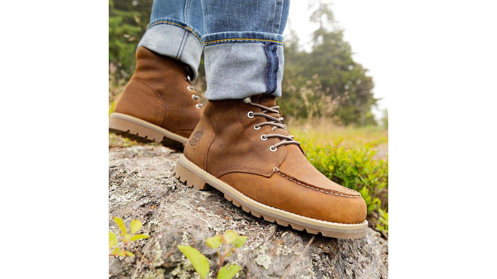Timberland Redwood Falls Waterproof Moc-Toe Boot - Mens, Saddle, 9, Medium, TB1A2EDRF1309000M