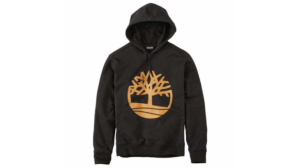 Timberland Seasonal Logo Hoodie Sweat - Mens, Black Tree, Extra Large, TB0A1N9BI19-BLK Tree-XL
