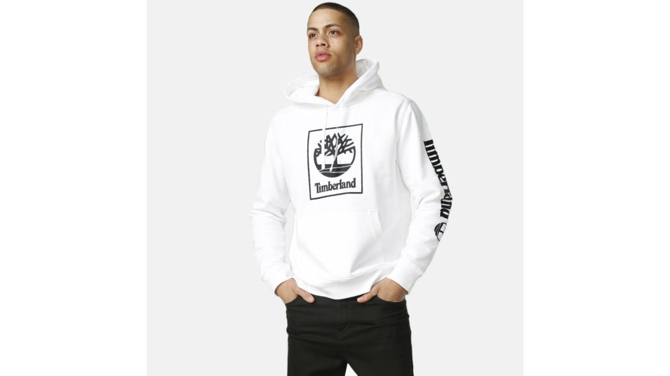 Timberland Seasonal Logo Hoodie Sweat - Mens, White, Large, TB0A1N9B100-White-L