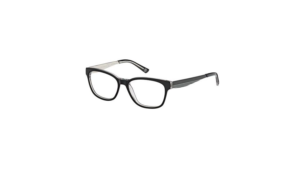 Timberland TB1238 Eyeglass Frames - Black/Crystal Frame Color