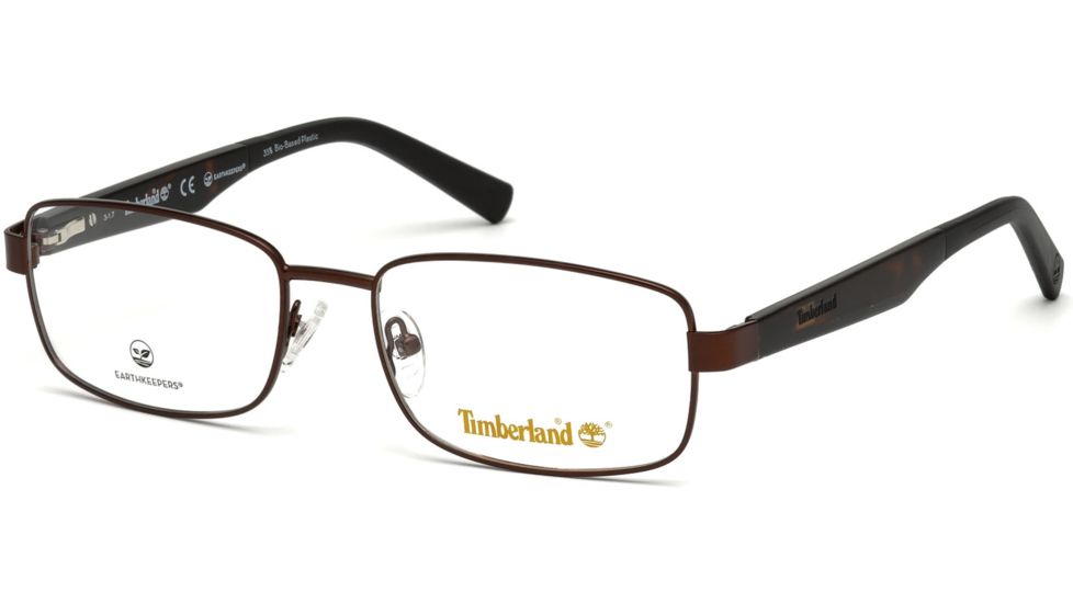 Timberland TB1577 Eyeglass Frames - Matte Dark Brown Frame Color