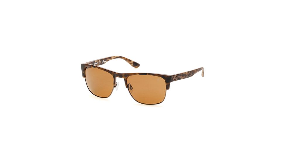 Timberland TB9091 Sunglasses - Matte Dark Brown Frame Color