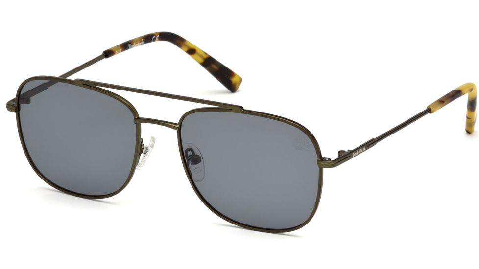 Timberland TB9122 Sunglasses - Matte Dark Green Frame Color