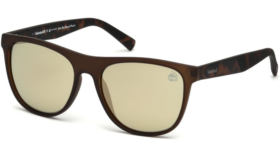 Timberland TB9124 Sunglasses - Matte Dark Green Frame Color