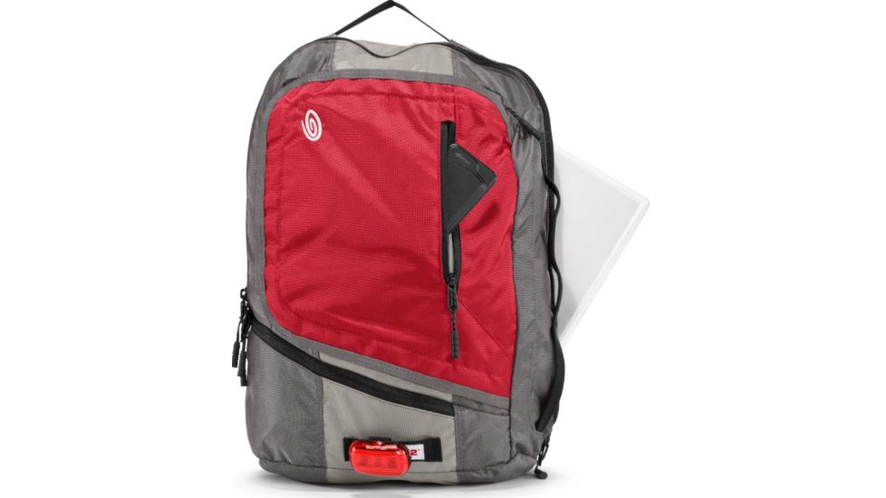 Timbuk2 Q Laptop Backpack-Rev Red/Cement/Gunmetal-Medium