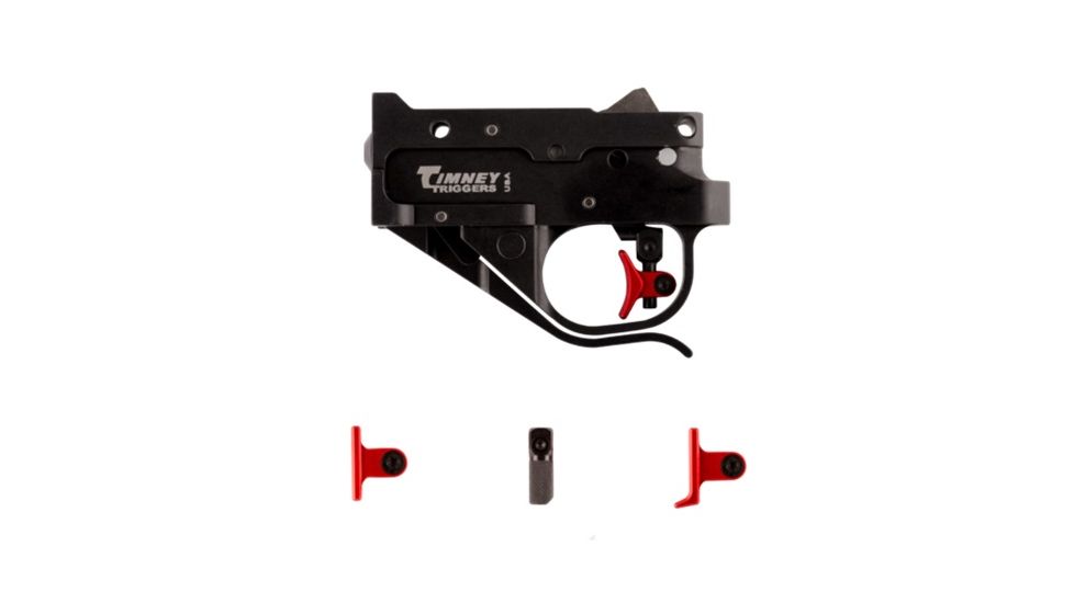 Timney 1022 Calvin Elite Adjustable Trigger, Black/Red Shoe, Actual 1022CE