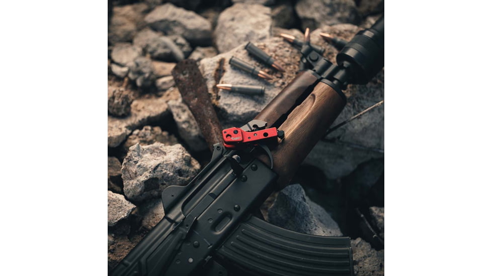 TIMNEY AK Drop-In Trigger, 3.5LBS, Red/Black, AK47
