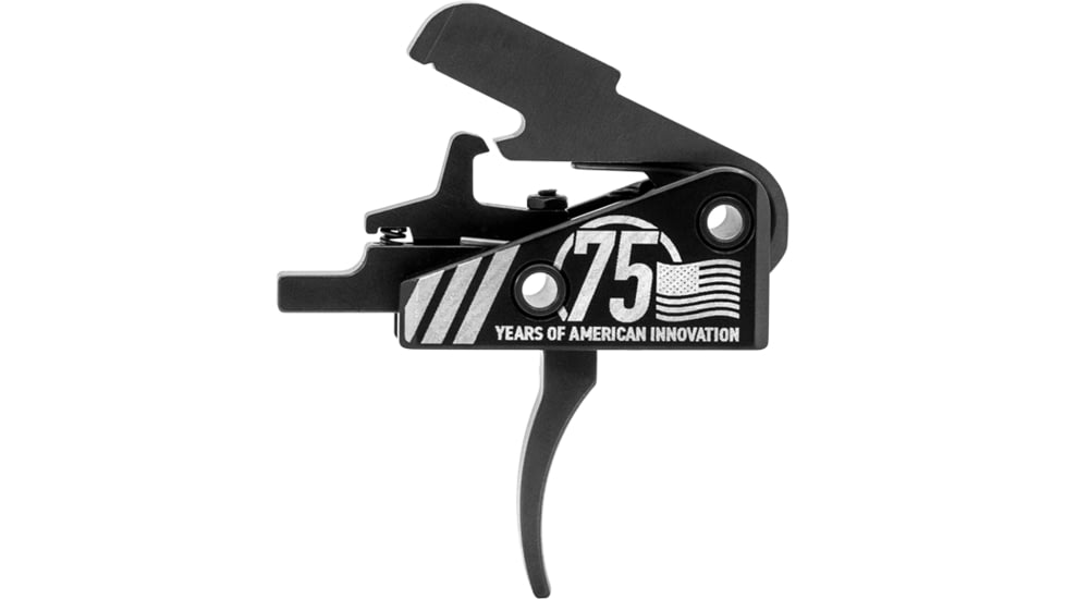 Timney Triggers 75th Anniversary 667S AR-15 Trigger, Standard Curve, 3lb, Black, Small, 667S-75TH