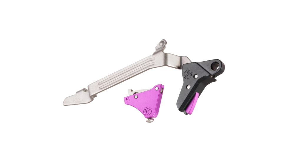 Timney Triggers Alpha Competition Trigger, Anodized Finish, Purple, Fits Glock Gen 5 20/21/29/30/40/41 Alpha Glock 5-Large-Puple,