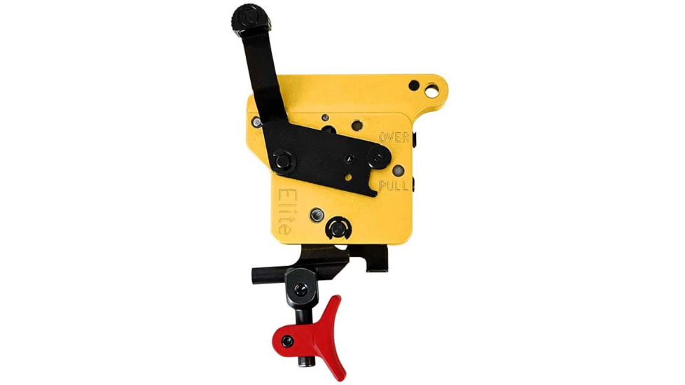 Timney Triggers Calvin Elite Remington 700 Trigger, 8 oz Draw Weight, Black/Gold Finish, Right, 520CEA