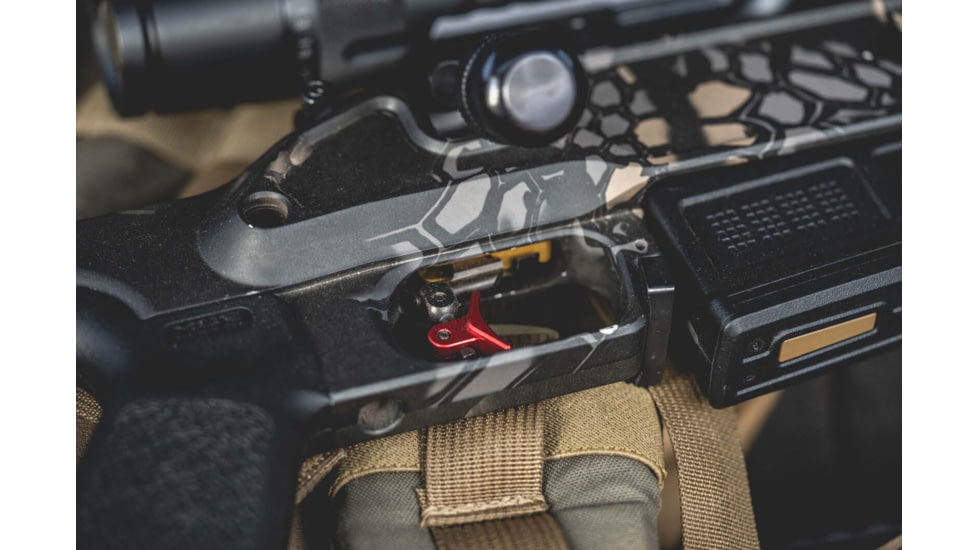 Timney Triggers Calvin Elite Remington 700 Trigger, 8 oz Draw Weight, Black/Gold Finish, Right, 520CEA