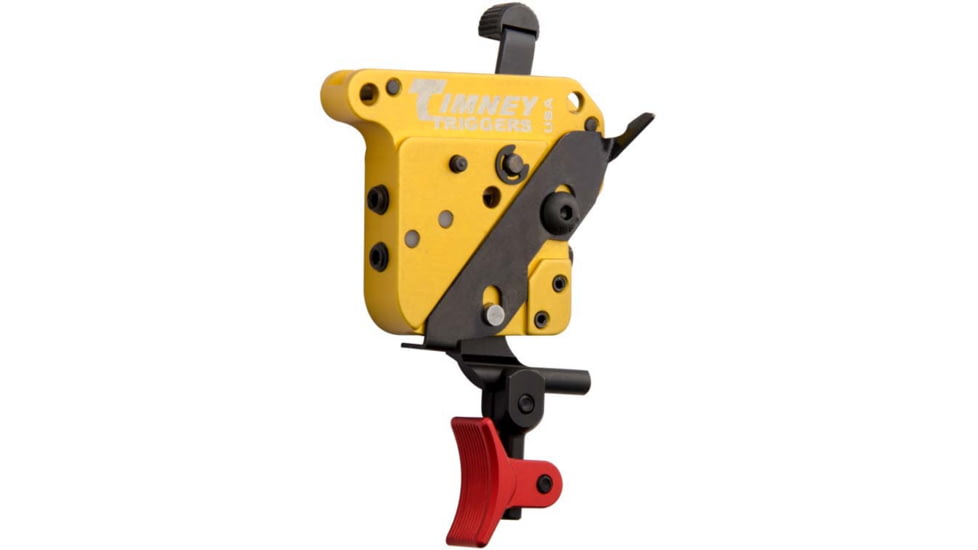 Timney Triggers Calvin Elite Remington 700 Trigger, 8 oz Draw Weight, Black/Gold Finish, Right, 520CEA