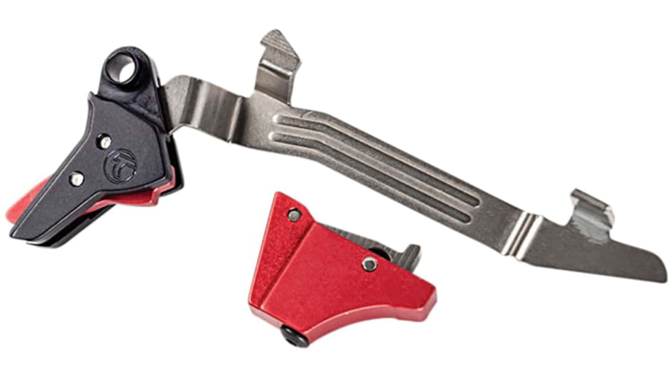 Timney Triggers Glock Alpha Competition Trigger, Straight, 3lb Pull, Gen 3-4, Red, Alpha Glock 3-4 - Large-RED