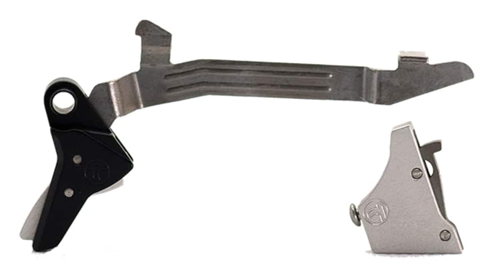 Timney Triggers Glock Alpha Competition Trigger, Straight, 3lb Pull, Gen 3-4, Silver, Alpha Glock 3-4 - Large-Silver