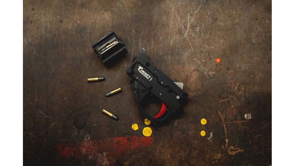 Timney Triggers Ruger 10/22 Black Housing, Red Shoe, 1022-2C