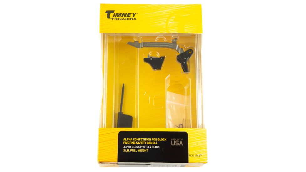 Timney Triggers Timney Trigger Pivot Comp For Glock Gen 3-4 3lb Black