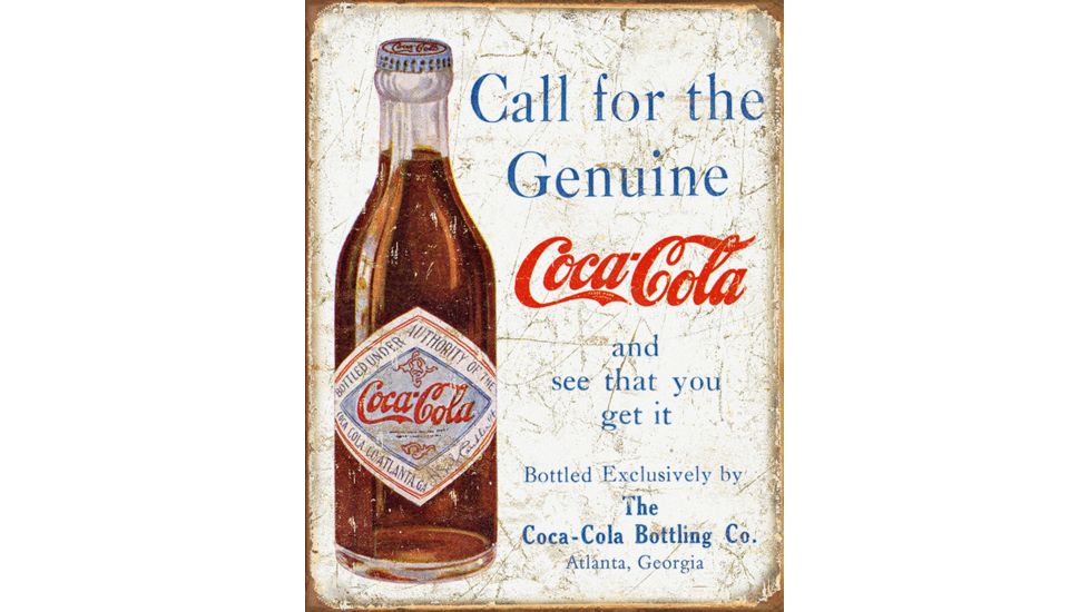 Tin Signs Coke Call For The Genuine TSN1918