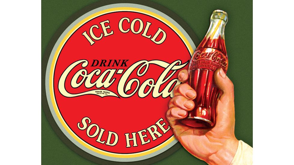 Tin Signs Coke Ice Cold Bullseye TSN1625