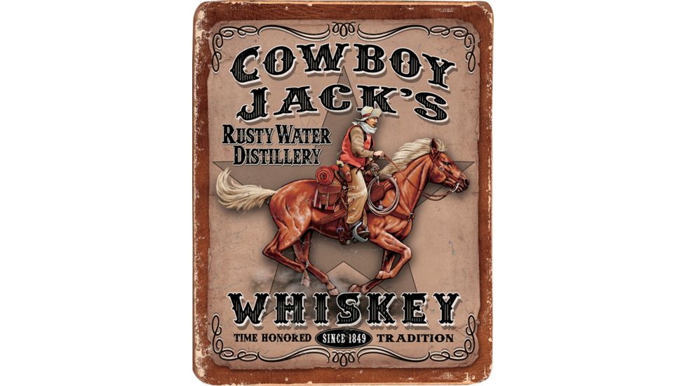 Tin Signs Cowboy Jacks Whiskey Tin Sign TSN1805