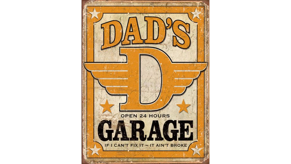 Tin Signs Dad's Garage Open 24 Hours Tin Sign, TSN1894