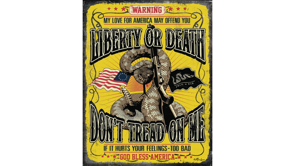 Tin Signs Don't Tread On Me Sign