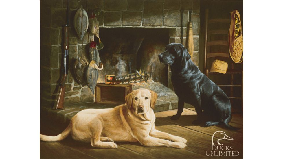 Tin Signs Ducks Unlimited Sign, Waiting at Cross Creek TSN1038