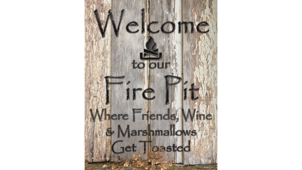 Tin Signs Fire Pit