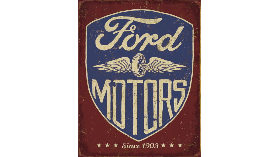 Tin Signs Ford Motors Since 1903, 12.5 x 16, 2205
