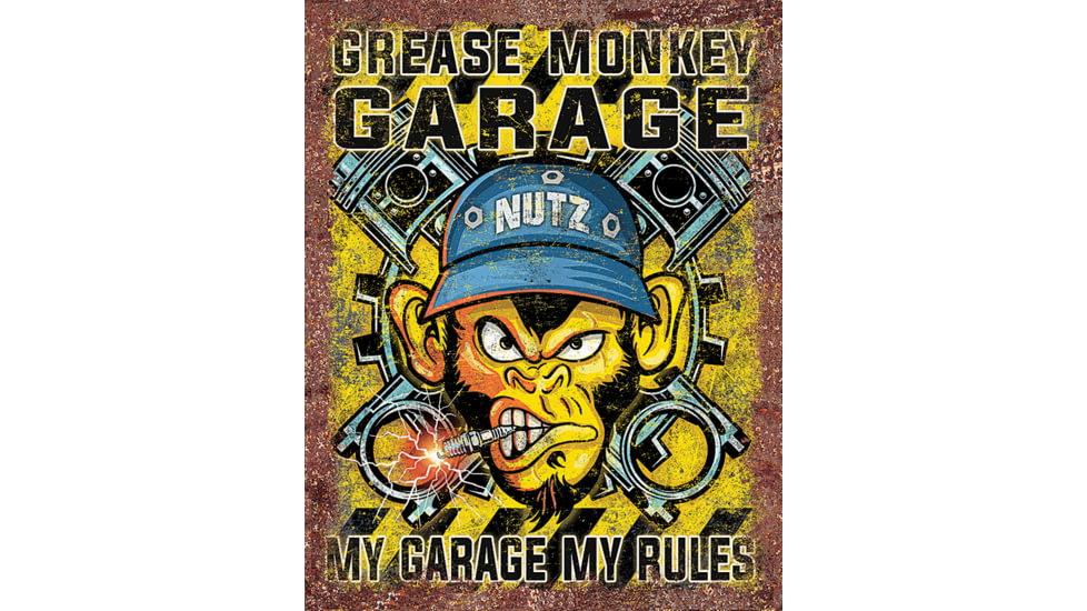Tin Signs Grease Monkey Garage