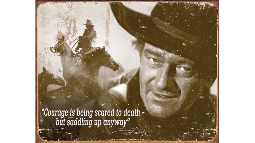 Tin Signs John Wayne Courage Tin Sign TSN1429