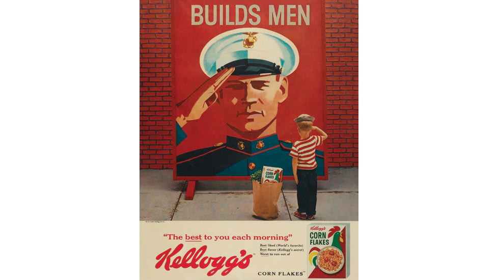 Tin Signs Kelloggs Builds Men