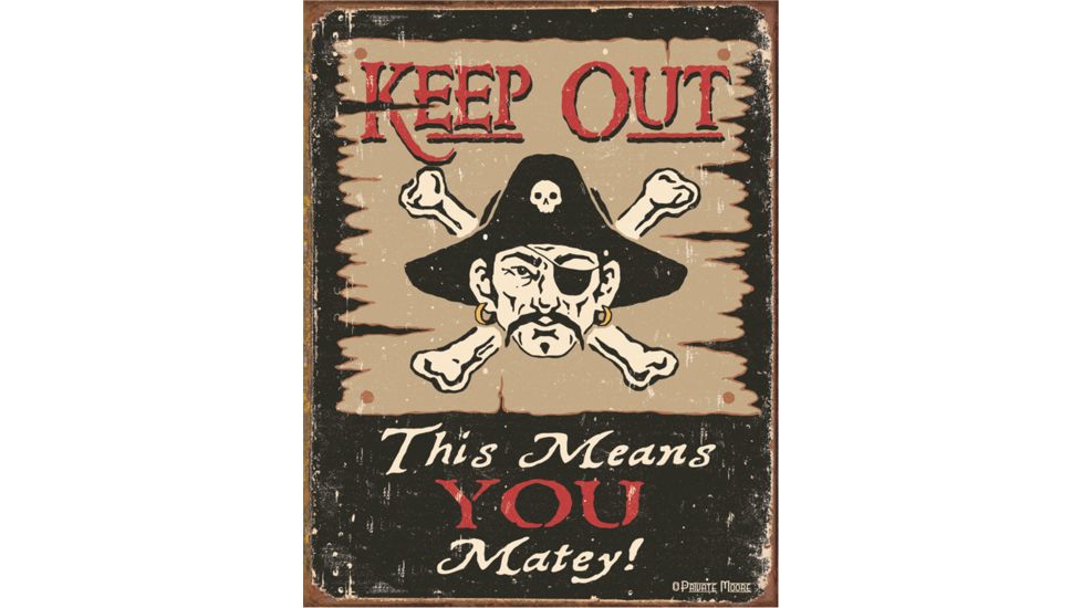 Tin Signs Moore-Keep Out Matey Tin Sign TSN1289