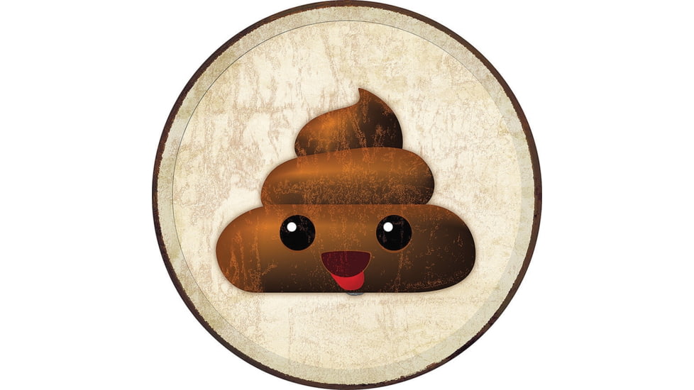 Tin Signs Poo Emoji Sign, 11.75in Diameter, 2274