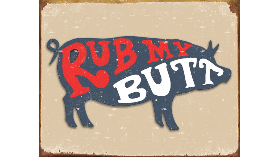Tin Signs Pork Butt Sign