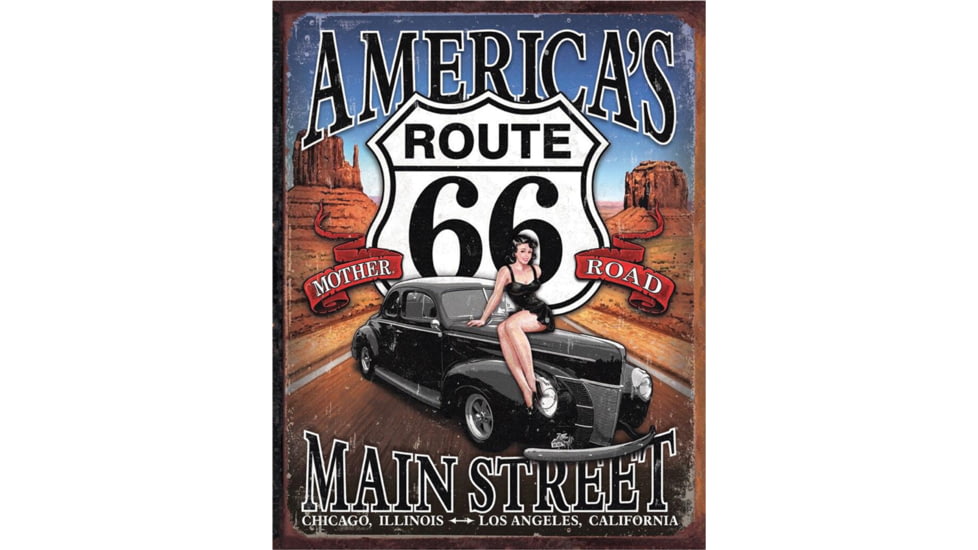 Tin Signs Route 66 Sign