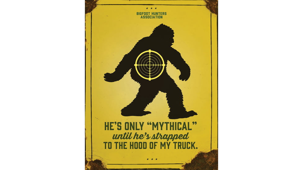Tin Signs Sasquatch Mythical Sign
