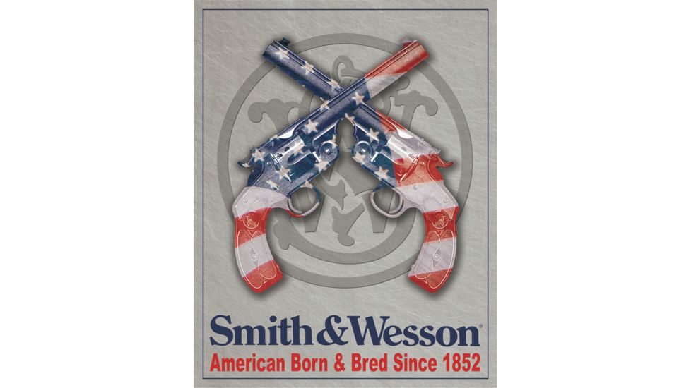 Tin Signs Smith &amp; Wesson Sign, American Born &amp; Bred TSN1465