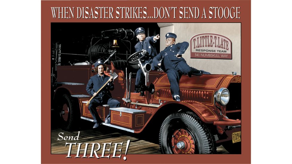 Tin Signs Stooges Fire Dept Tin Sign TSN1081
