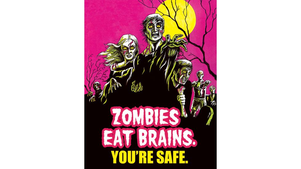 Tin Signs Zombies Eat Brains TSN1915