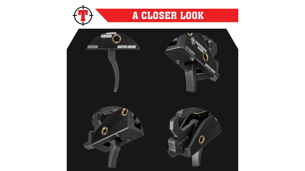 Tippmann Arms Match-Speed Trigger, Curved, 2.5-4lb, Black, A201359