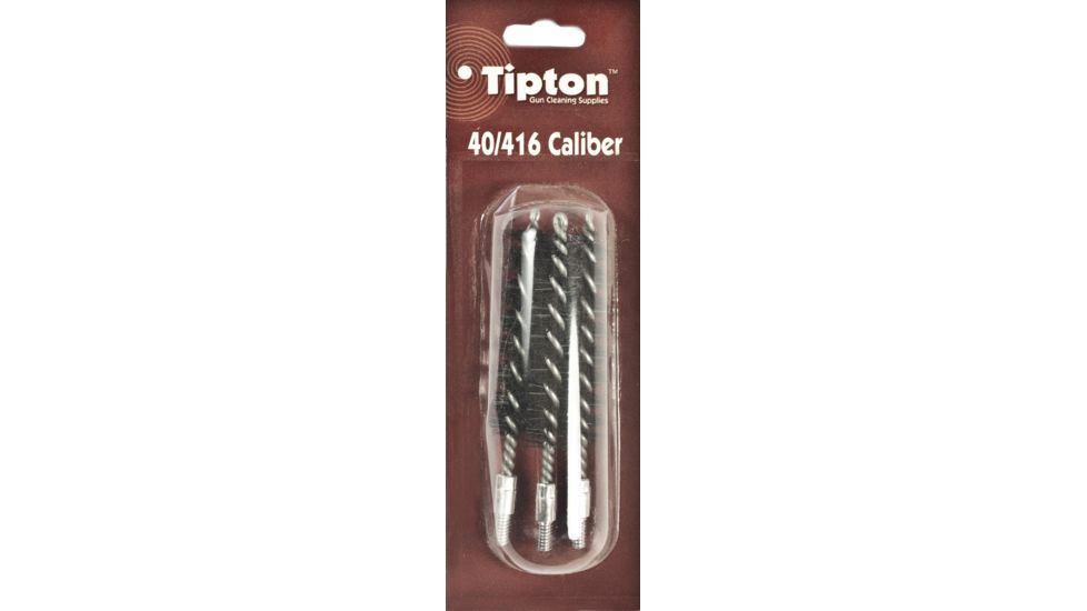 Tipton 40/416 Caliber Rifle Nylon Bristle Bore Brush, Shelf Pack of 3