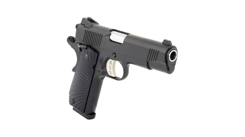 Tisas 1911 Carry B45B Semi Auto Pistol, .45 ACP, 4.25 inch Barrel, Adjustable, Black, Aluminum, Grey, 8 Round Capacity, 10100102