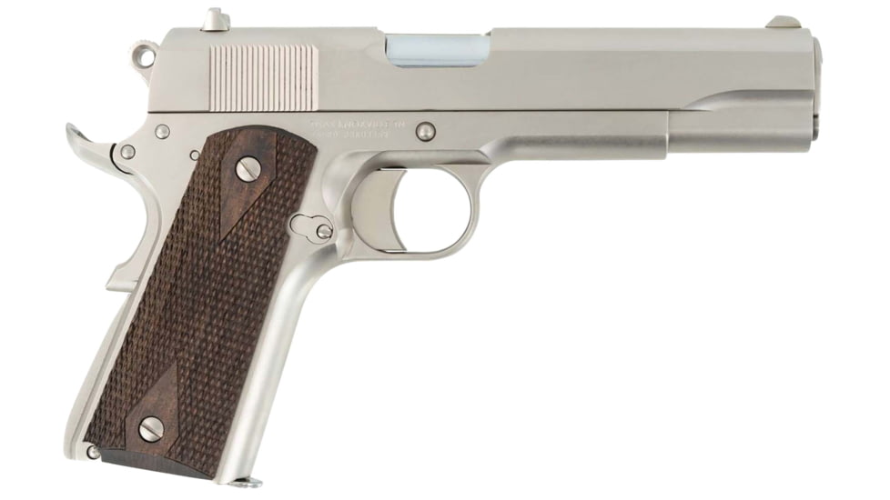 Tisas 1911 Stakeout 38 Pistol, .38 Super, 5 in barrel, Nickel, 9 Round Magazine, 10100562-FRRMPG