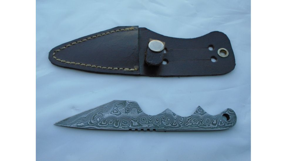 Titan 15N20/1095 Damascus Steel Fixed Knife, TD-062, Damascus Steel Handle, 2.2in. Blade, 4.9in. Overall TDK-62