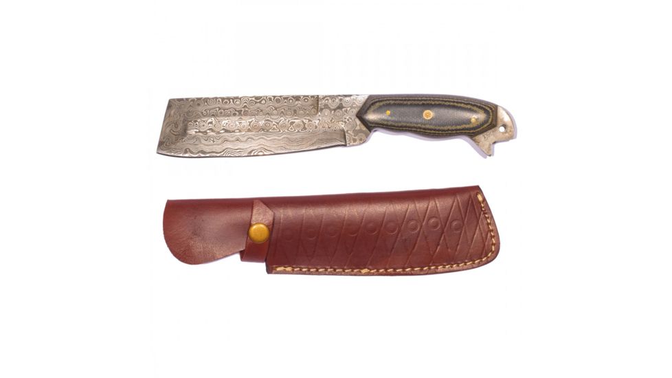 Titan 15N20/1095 Damascus Steel Hatchet, TD-009, Micarta Handle, 6in. Blade TDK-9